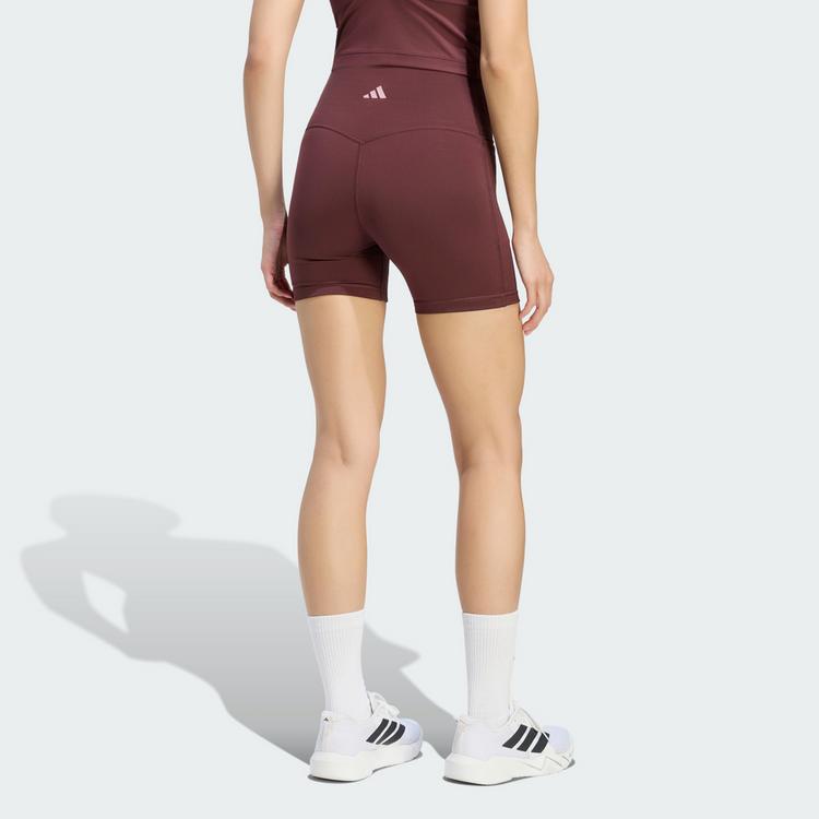 adidas adidas 3-Streifen Studio All Me Booty Tights Damen - Aurora Ruby - 1 | SportScheck