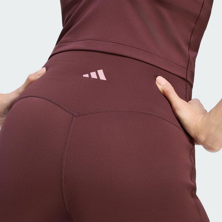 adidas adidas 3-Streifen Studio All Me Booty Tights Damen - Aurora Ruby - 0 | SportScheck