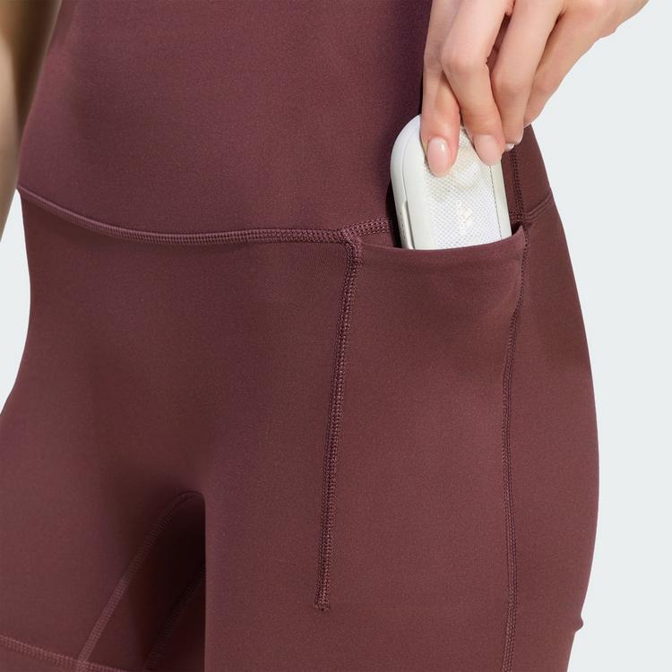adidas adidas 3-Streifen Studio All Me Booty Tights Damen - Aurora Ruby - 1 | SportScheck