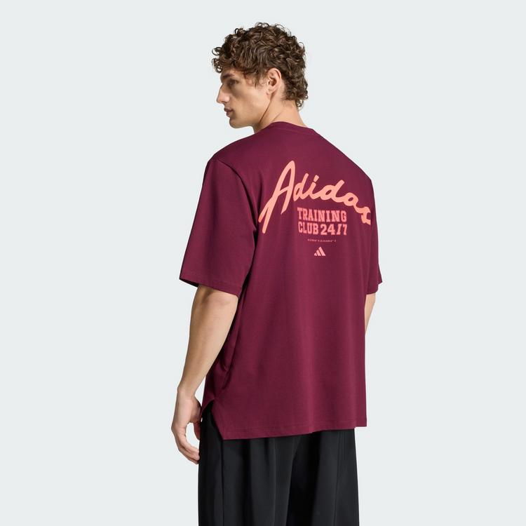 adidas adidas PrimeLift Essentials Workout Grafik T-Shirt Herren - Maroon - 1 | SportScheck