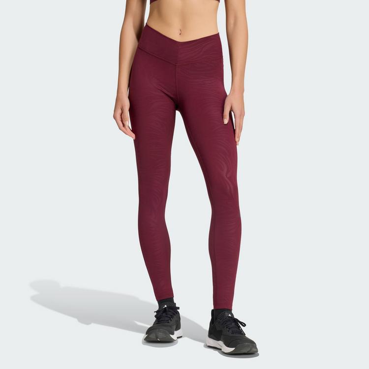 adidas adidas All Me Essentials Grafik Leggings Tights Damen - Maroon - 0 | SportScheck