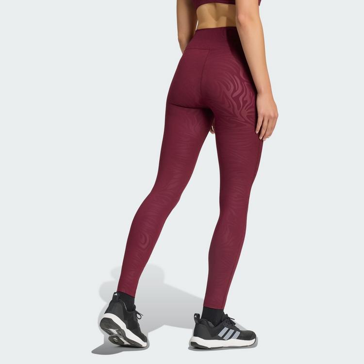 adidas adidas All Me Essentials Grafik Leggings Tights Damen - Maroon - 1 | SportScheck