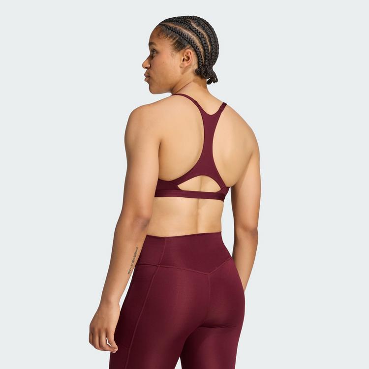 adidas adidas Optime Essentials leicht st&uuml;tzender BH Damen - Maroon - 1 | SportScheck
