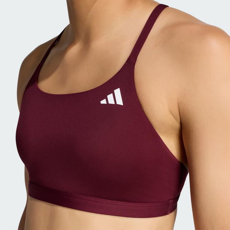adidas adidas Optime Essentials leicht st&uuml;tzender BH Damen - Maroon - 1 | SportScheck
