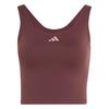 adidas 3-Streifen Studio All Me Tanktop, Funktionstank Damen - Aurora Ruby