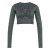 adidas PrimeLift Workout Snake Twist Funktionsshirt Damen - Stone Green / Legend Ivy