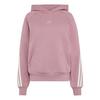 adidas ADIDAS KIT 3-STREIFEN HOODIE Hoodie Damen - Magic Mauve / Off White