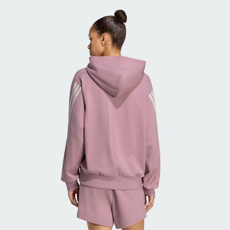 adidas adidas ADIDAS KIT 3-STREIFEN HOODIE Hoodie Damen - Magic Mauve / Off White - 1 | SportScheck