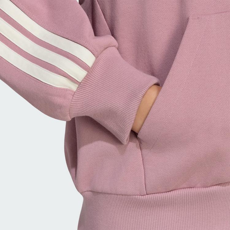 adidas adidas ADIDAS KIT 3-STREIFEN HOODIE Hoodie Damen - Magic Mauve / Off White - 1 | SportScheck
