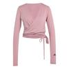 adidas 3-STREIFEN STUDIO SOFT BALLETT WICKELTOP Funktionsshirt Damen - Magic Mauve