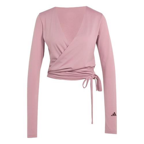 adidas 3-STREIFEN STUDIO SOFT BALLETT WICKELTOP Funktionsshirt Damen