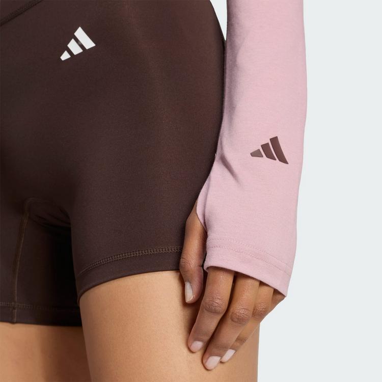 adidas adidas 3-STREIFEN STUDIO SOFT BALLETT WICKELTOP Funktionsshirt Damen - Magic Mauve - 0 | SportScheck