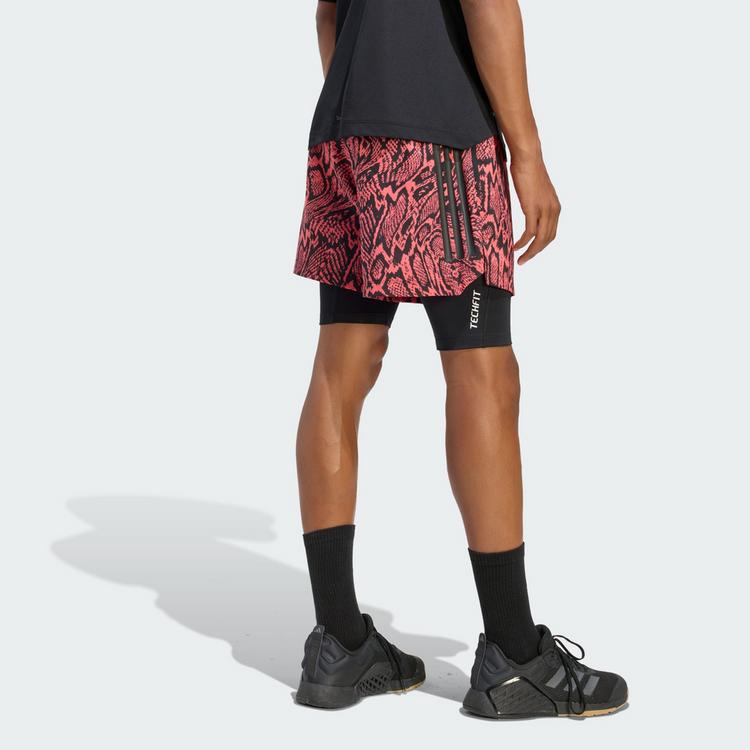 adidas adidas D4T PrimeLift SHORTS, Allover-Print Shorts Herren - Pure Turbo / Black - 1 | SportScheck