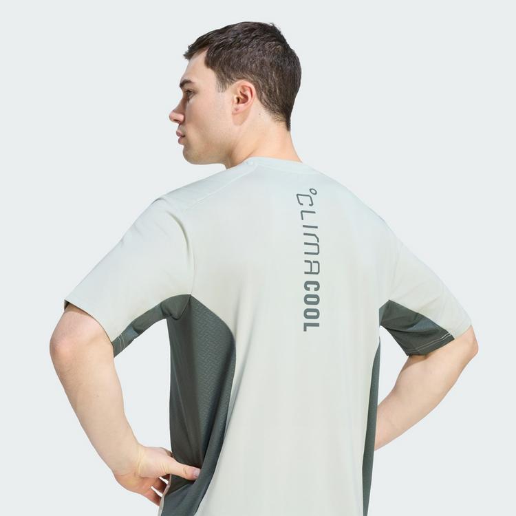adidas adidas TECH APPAREL COLORBLOCK T-SHIRT Funktionsshirt Herren - Halo Green / Legend Ivy - 1 | SportScheck