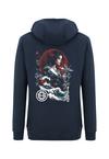 OLDSKULL Asian Blossom Queen Logo Graphic Hoodie Herren - Navy Blue