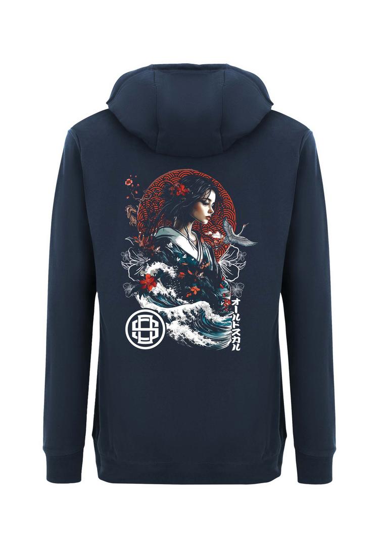 OLDSKULL OLDSKULL Asian Blossom Queen Logo Graphic Hoodie Herren - Navy Blue - 0 | SportScheck