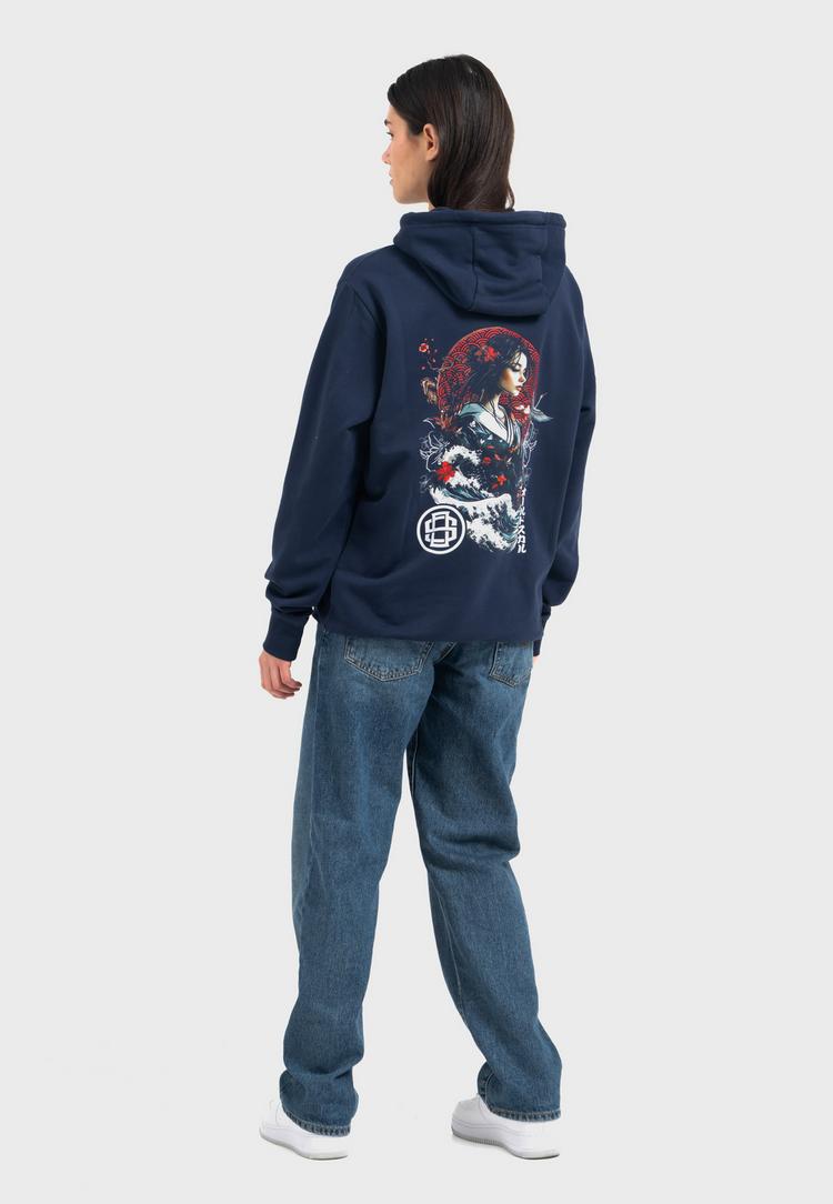 OLDSKULL OLDSKULL Asian Blossom Queen Logo Graphic Hoodie Herren - Navy Blue - 1 | SportScheck