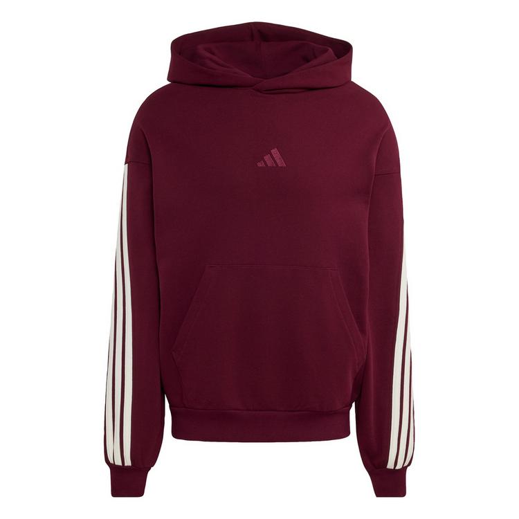 adidas adidas ADIDAS KIT 3-STREIFEN HOODIE Hoodie Herren - Maroon / Off White - 0 | SportScheck