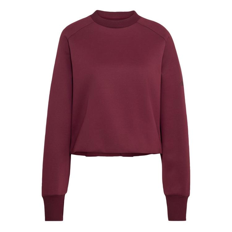 adidas adidas SOFT LUX WINTER-SWEATSHIRT, GEWIRKTES Sweatshirt Damen - Maroon - 0 | SportScheck