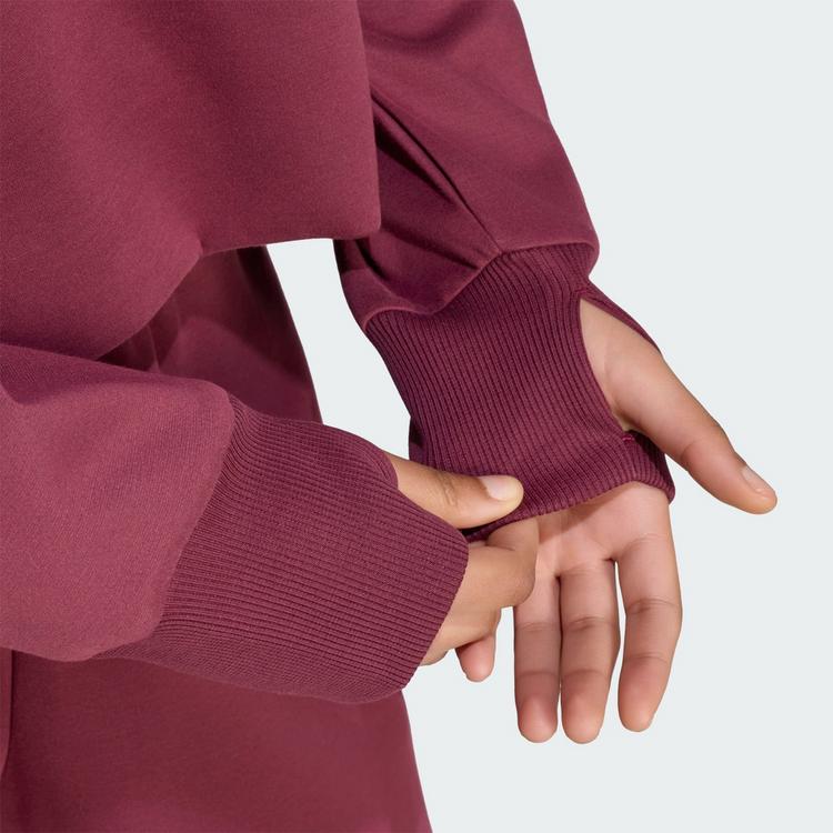 adidas adidas SOFT LUX WINTER-SWEATSHIRT, GEWIRKTES Sweatshirt Damen - Maroon - 1 | SportScheck