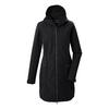KILLTEC Softshell Parka mit Kapuze Funktionsmantel Damen - Schwarz0110