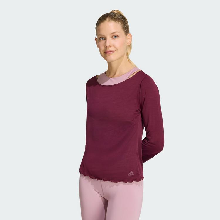 adidas adidas Motion Langarmshirt Funktionsshirt Damen - Maroon - 0 | SportScheck