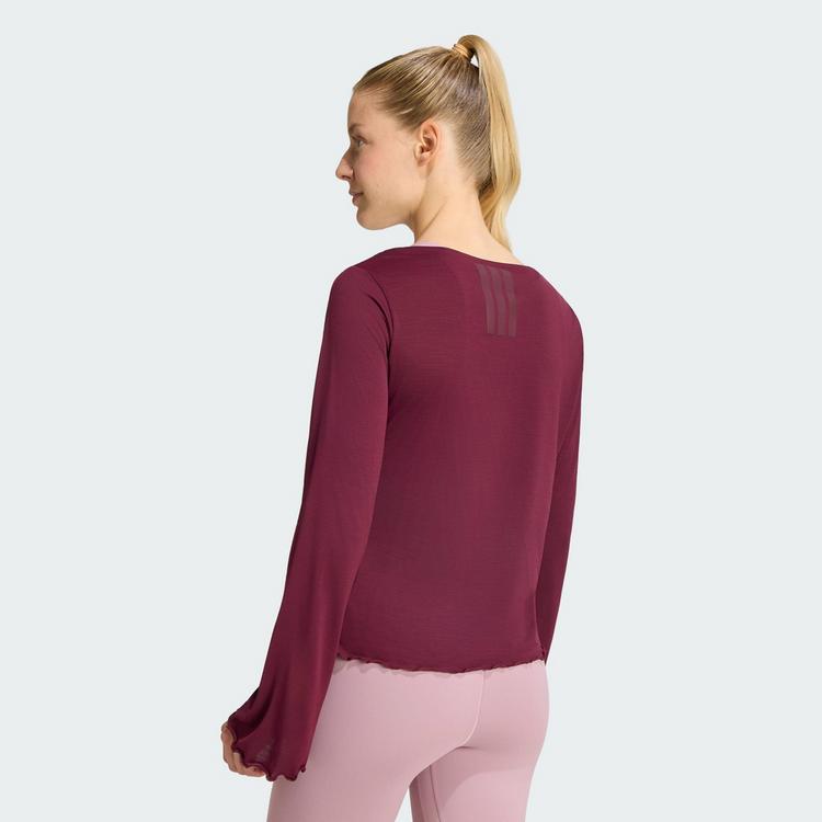 adidas adidas Motion Langarmshirt Funktionsshirt Damen - Maroon - 1 | SportScheck