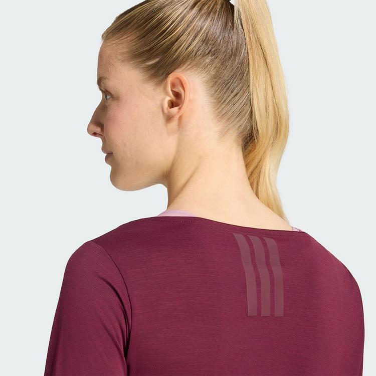 adidas adidas Motion Langarmshirt Funktionsshirt Damen - Maroon - 1 | SportScheck