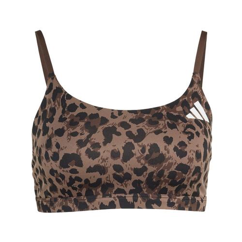adidas Optime Essentials 3-Streifen Leopard BH Damen