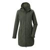 KILLTEC Softshell Parka mit Kapuze Funktionsmantel Damen - Gr&uuml;n2085