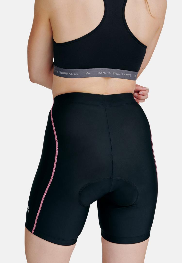 DANISH ENDURANCE DANISH ENDURANCE Women's Cycling Funktionshose Damen - Black/Pink - 0 | SportScheck