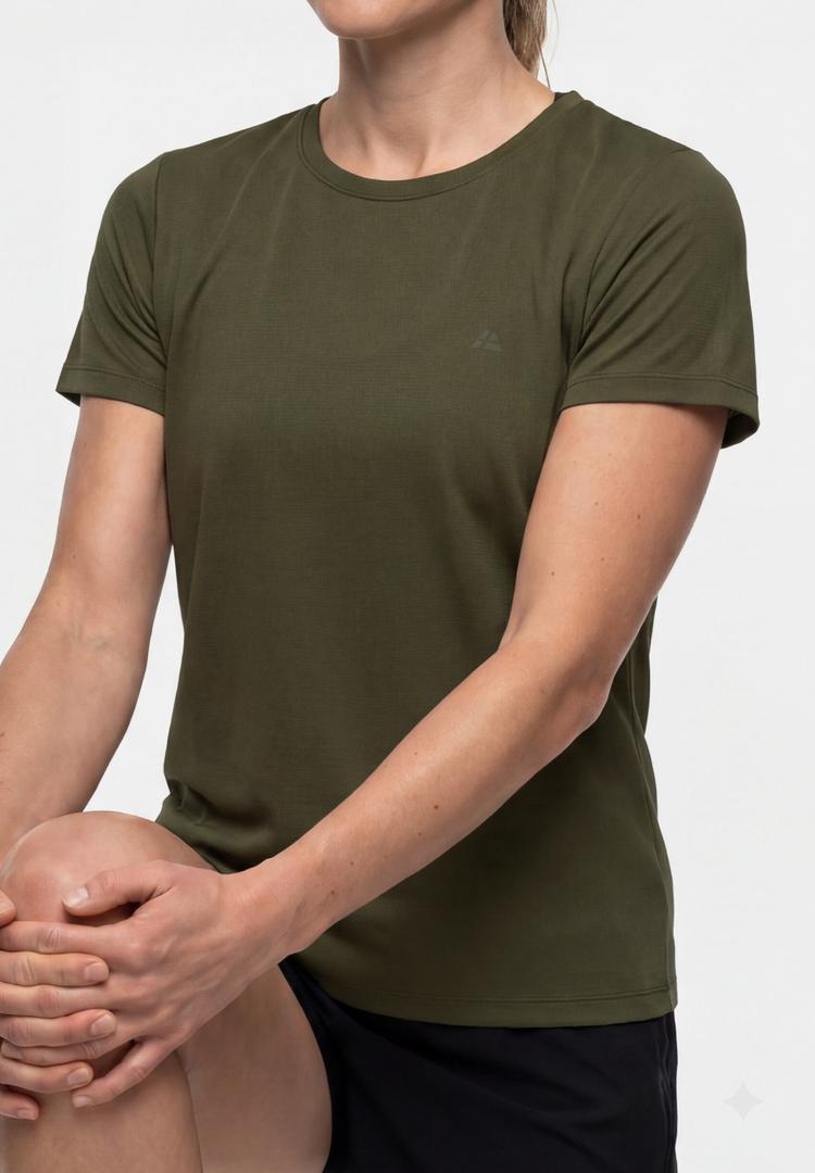 DANISH ENDURANCE DANISH ENDURANCE Momentum Running T-Shirt Damen - black dark olive - 2 | SportScheck