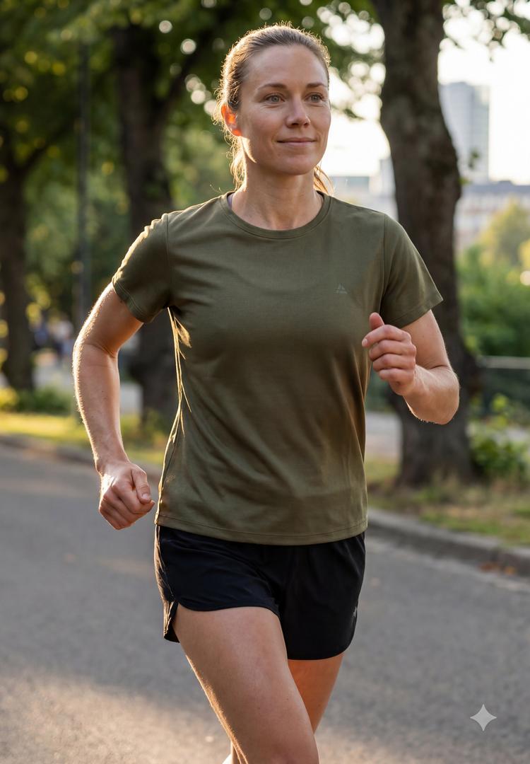 DANISH ENDURANCE DANISH ENDURANCE Momentum Running T-Shirt Damen - black dark olive - 0 | SportScheck