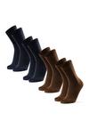 DANISH ENDURANCE Liner Crew Socken - blue/brown