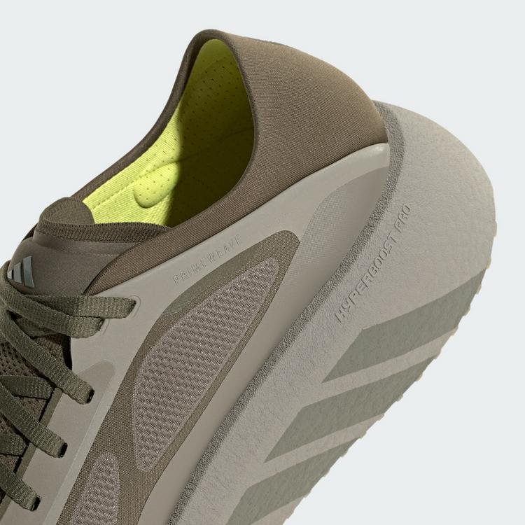 adidas adidas HYPERBOOST RUN Laufschuh Laufschuhe Herren - Silver Pebble / Medium Dark Khaki / Frozen Lemon - 6 | SportScheck
