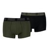 PUMA Boxershort Unterhose Herren - Schwarz/Gr&uuml;n