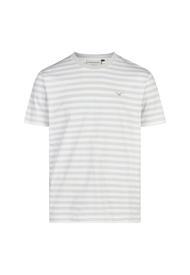 Cleptomanicx Cleptomanicx Ligull Stripe T-Shirt Herren - Raindrops - 0 | SportScheck