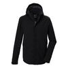 KILLTEC Funktionsjacke mit abzippbarer Kapuze Funktionsjacke Herren - Schwarz0110