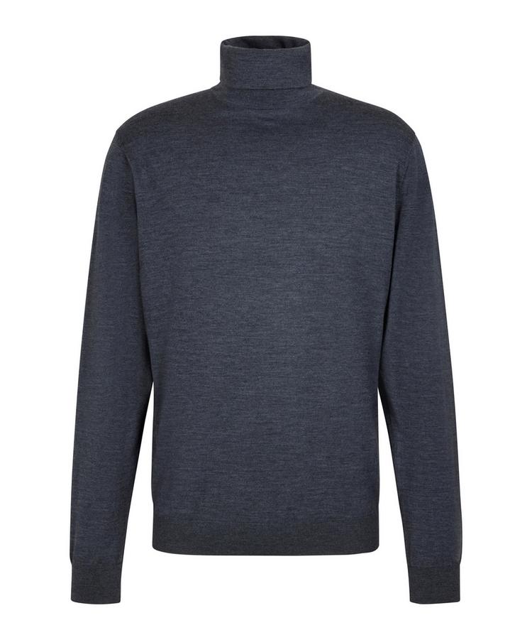 Falke Falke Merino Ultrafine Roll Neck Strickpullover Herren - dark grey (3970) - 0 | SportScheck