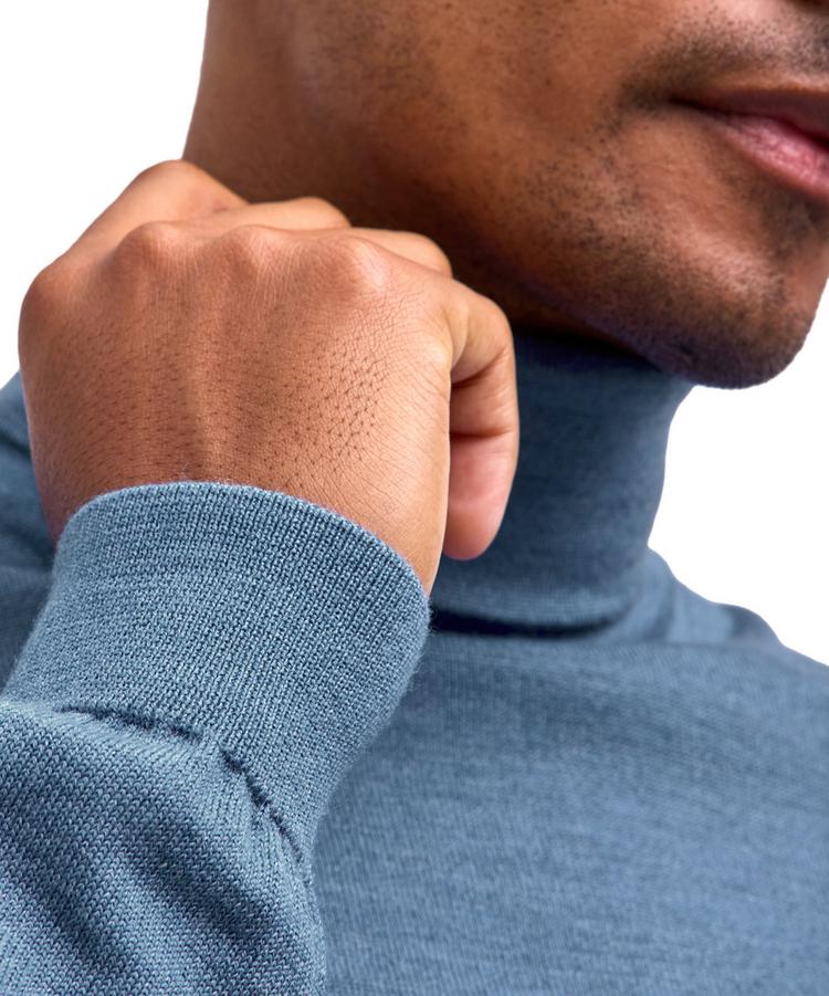 Falke Falke Merino X-Fine Roll Neck Strickpullover Herren - cypress (7673) - 2 | SportScheck