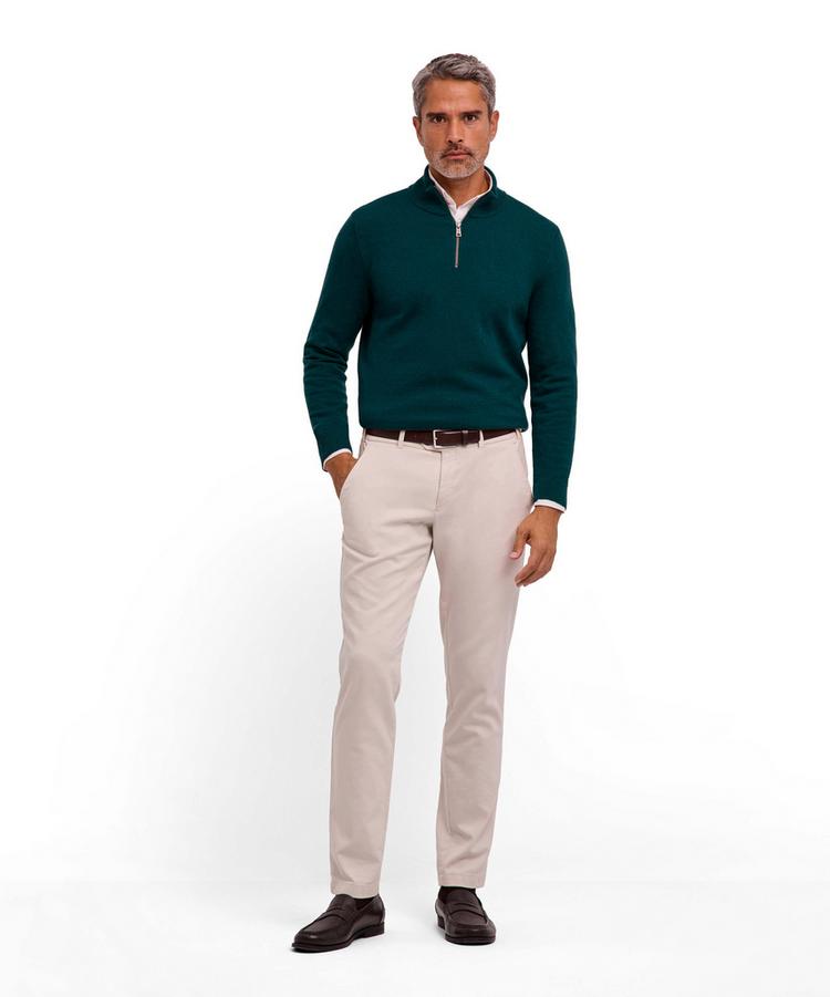 Falke Falke Lambswool Half-Zip Strickpullover Herren - holly (7385) - 1 | SportScheck