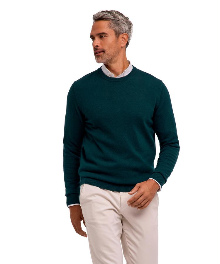 Falke Falke Lambswool Crew Neck Strickpullover Herren - holly (7385) - 0 | SportScheck