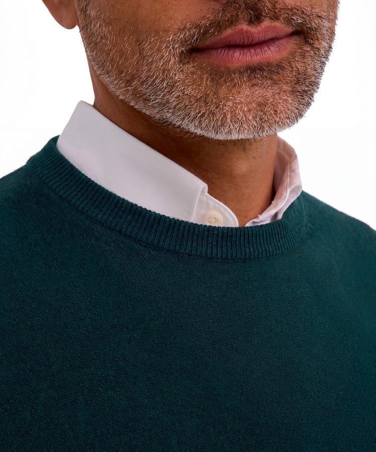Falke Falke Lambswool Crew Neck Strickpullover Herren - holly (7385) - 3 | SportScheck