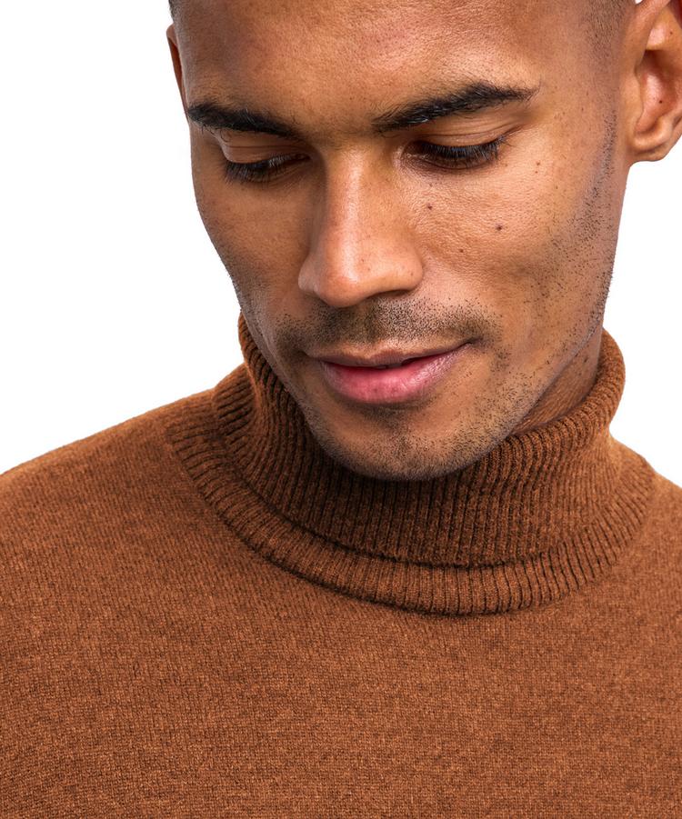 Falke Falke Lambswool Roll Neck Strickpullover Herren - tawny (5124) - 3 | SportScheck