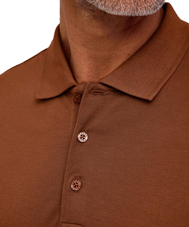 Falke Falke Pima Piqu&eacute; Polo Poloshirt Herren - cappucino (5520) - 4 | SportScheck