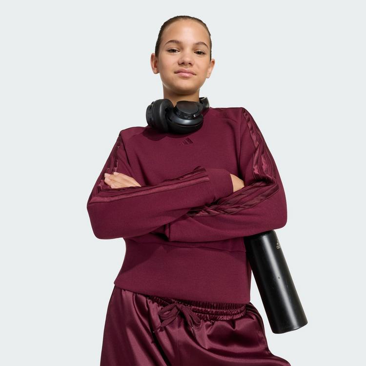 adidas adidas SATIN SWEATSHIRT Sweatshirt Kinder - Maroon / Maroon - 0 | SportScheck