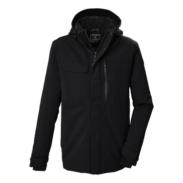 KILLTEC KILLTEC Funktionsjacke mit abzippbarer Kapuze Funktionsjacke Herren - Schwarz0110 - 0 | SportScheck
