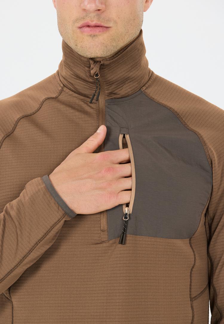 Whistler Whistler Helge Funktionssweatshirt Herren - 1065 Chocolate Chip - 0 | SportScheck
