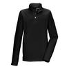 KILLTEC Fleeceshirt mit Stehkragen Rundhalspullover Kinder - Schwarz0110