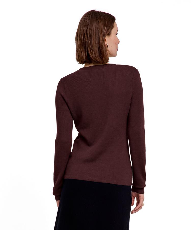 Falke Falke Merino Ultrafine Strickpullover Damen - dark choco (5162) - 0 | SportScheck